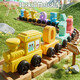 Gu Ou (GUOU) children's magnetic digital train toys magnetic building blocks assembled baby boys and girls 1-3-6 birthday gift