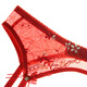 Hermosa casa de chicas Garters Europeas y Americanas Sexy Lace Transparent Garters 44000W Red S