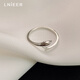 Lnieer999 Pure Silver Dolphin Silver Ring Women's Fishtail Index Finger Ring Open Ring Ring as a Jewelry Gift for Girlfriend and Best Friend S999 Silver Dolphin Ring Gift Box + Gift Bag