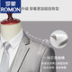 ROMON suit men's Korean style slim three-piece suit groomsmen and groom wedding dress silver gray two-button silver gray suit + trousers + 160/XS weight 90-100Jin Jin equals 0.5 kg