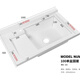 XMSJZHE washboard integrated basin countertop Balcony artificial quartz stone with washboard Washing basin Customized corner cutting hand washing (skin feels white) 90*60 rubbing 693