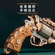 Verspielter Valley Fantasy Dampf Revolver zusammengebautes Baustein Model Spielzeug Jade Blue Boy Geburtstag Kindertag Geschenk