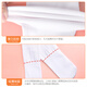 Aiwuge children's dance socks autumn and winter warm plus velvet thickened girls white bottoming pantyhose white L size