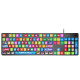
Logitech K845 mechanical keyboard game e-sports wired keyboard computer office keyboard personalized custom keycap version for boys’ girlfriend gift k845-RAPPER joint keycap green axis