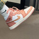 耐克（Nike）篮球鞋AJ1女鞋2025年夏季新款Air Jordan 1 Mid 休闲复古高帮板鞋 FB9892-670 粉金 36.5