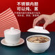 Floß -Kern -Melamin -Suppe Cup kommerzielle Edelstahl Innen Liner mit Deckel Fast Food Restaurant Real Kung Fu Dampfer Rice Cup Imitation Porzellan Tischgeschirr gedämpfter Ei Eintopf Pot 9855 Food Grade Edelstahl Suppe Tasse Innen Liner Innen Liner