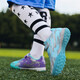 FEELACES children's football shoes broken nails for men and women Falcon Messi student training shoes for children TF artificial grass sneakers 6195 mandarin duck moon green broken nails 33 [socks + ball bag + protective board]