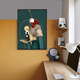 
Little Lulin children's room decoration paintings, little boy's room hanging paintings, cute bubbles, female bedroom bedside paintings, inspirational astronaut murals 13784-Bubble Girl Tempered Crystal Porcelain-70*90 Black Frame