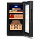 Cigarking cigar cabinet 26C temperature controlled moisturizing air-cooled embedded dual-core refrigeration cedar wood alcoholized small cigar and wine cabinet full cigar model 26L