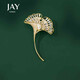 Jay Ginkgo Brooch Women's Corsage Suit Accessories Birthday Gift for Elder Mothers and Mother-in-law