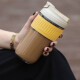 Lock and Lock (LOCK/LOCK) coffee glass cup for male and female students, portable straw cup, handy water cup 500ML gray LLG699GRY