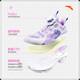 Anta children's sports shoes for girls' big children's shoes new style medium and large children's knob button stubborn torpedo running shoes for girls' shoes [comfortable and secret net-women] purple/white/pink-2 size 37