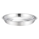 JOBO 304 stainless steel plate side dish plate 16cm thick round dish preparation plate shallow plate flat bottom dinner plate