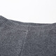 Komenboka 2024 Autumn and Winter Solid Color Tight Cashmere Pants Women's Elastic Waist Warm Knitted Leggings, Space Gray 165/L