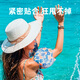 Outer color baby children swimming ring arm ring swimming equipment safe and free inflatable buoyancy floating sleeve floating arm ring floating ring baby Monet blue [One size]
