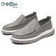 Chaussures masculines Goldlion Summer Nouvelles chaussures en toile pour pied pour les chaussures décontractées pour hommes respirants pour les hommes, les chaussures de conduite légère des hommes gris 40