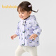 Balabala Baby Jutk Girls Top Top Feeue Fashion Casual Cute Mute Wine One Theme Press Three-Fear Madeny Purple Tone 00377 90 см