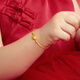 Liufu bijoux fuman familial héritage série de souvenirs de sucre doré nuage ruyi verrouillage en or pack bracelet or baby prix l05tbgb0018 8.07 grammes (y compris le coût de la main-d'œuvre 654 yuans)