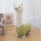 Mantenga lindo taburete de muñeca de montura de alpaca asiento de animal muñeca con ruedas regal de cumpleaños de juguete de lujos de lujo para mujeres desmontables 1.12m