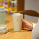 
Lock Lock (LOCK/LOCK) Meet the Vitality Bounce Coffee Cup Simple Business Office Portable Car Large Capacity Thermal Cup LHC3271MIT Mint Green 400ml
