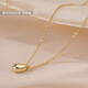 CHOMEL KINSEY S925 Water Drop Pendant Necklace Women's Niche Design High-end Light Luxury Clavicle Chain as a Valentine's Day Gift for Your Girlfriend 925 Silver Water Drop Necklace Gold