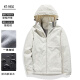 Chaqueta de felpa yalu para mujeres, versión coreana, pequeña a prueba de viento y tibio cálido Ins casual de montaña de una sola capa 9930S Zip Powder-Women [Color sólido] M