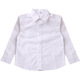 Xiangguotu children's white shirt boys plus fat version fat baby plus size children's clothing middle and large children school uniform cotton shirt white pointed collar plus fat long sleeves 160cm