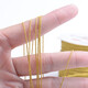 Suodie Golden No. 72 0.8mm Jade Thread DIY Braided Bracelet Hand Rope Matching Thread for the Runaway Princess Golden Broom Gold Wire Gold No. 72 Jade Thread 10 meters/roll