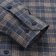 Shanshan (FIRS) pure cotton brushed long-sleeved shirt for men, middle-aged dad's cotton plaid shirt for men A951-2 42