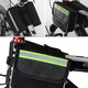 TEAEGG bicycle front beam bag hard shell bilateral bicycle bag upper tube bag cycling bag saddle bag front beam bag cycling equipment black
