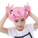 Shudi Bear Children's Shower Cap Waterproof Girls Bath Dry Hair Hat Women's Ear Protection Shampoo Hat Cute Children's Bath Hat Head Hood Pink Mouse [Diameter 26cm] Double Layer Waterproof Shower Cap