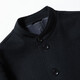 Hengyuanxiang Group Colorful Sheep Zhongshan suit Men's Stand Collar Pure Wool Suit Men's Chinese Woolen Suit Jacket Men Black 175/92A
