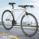 FOREVER highway bike Shimano variable speed bike men and women adult bicycle student urban commuter ultra-light sports car single speed 700C aluminum frame-bright black