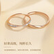 MZMZ platinum couple ring Möbius ring pt950 ring as a birthday gift for girlfriend and wife, supreme style Möbius ring