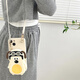 Tongrubi Dongbai Dog Coin Wallet is suitable for p60 Huawei mate50/40pro mobile phone case 70/80 crossbody Honor 90Pr white-Zhengmen Dog Coin Wallet + oblique strap Huawei nova 11