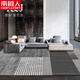 Clcey Wohnzimmer Teppich Leichtes Luxusfalle Couchtisch Teppich Schlafzimmer rein graue Anti-Rutsch-Anti-Dirty-verdickte Nicht-Take-Nacht-Decke jetzt modern 3291 80 cm*160 cm (kurzes Wischtuch verdickt)