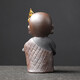 Yuxuan Zen Tea Pet Purple Clay Fine Handmade Ceramics Little Monk Can Cultivate Tea Art Tea Ceremony Tea Play Tea Tray Ornaments Sweeping Monk