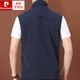 
Pierre cardin vest men spring and summer outdoor sports workwear large size sleeveless vest multi-pocket loose craned sports jacket men dark blue XL