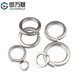 Guwanji spring washer 304 stainless steel open spring washer flat washer Washer elastic gasket national standard accessories M6 304 material-100 pieces
