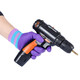 [Damas Pequeñas] Jishou A698 Guantes de protección del parto de goma Implaz de goma y anti-Slip Breathable Construction Site Labor and Work Jishou Wear resistente a 698s 6 pares