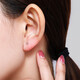 Jamie PT950 platinum earrings for ear care-Yuanzhu Doudou pt950 platinum earrings-a pair of about 1-1.2 grams