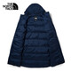 The North Face North Down Jacket Men's and Women's Outdoor 550 Puff Mid-Length Down Jacket 81P7 8K2/Blue XL