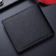 Septwolves Men's Wallet Thickened Short Wallet Widened and Large Capacity Genuine Leather Horizontal and Vertical Cowhide Clip with Zipper Soft Leather Horizontal Thickened Wallet