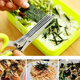 Kitchen chopped green onion scissors multi-functional stainless steel 5-layer chopped green onion scissors for cutting vegetables, cutting bean skin, seaweed and chopped green onion, five-layer green