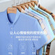 Nobel Paul (NOBOLPAUL) short-sleeved shirt men's pure cotton non-scalding anti-wrinkle Oxford spinning breathable striped shirt middle-aged and young casual plaid shirt blue D702 39