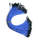 Throwing stones 1P rehearsal DuPont wire 26AWG silicone insulated wire High temperature resistant electronic wire Experimental supplies 100 wires in a bundle 20cm wire length 100 wires/piece Blue 20cm female to female