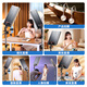 Kerunle 85W high-brightness light live broadcast fill light tablet photography shooting lighting led photo anchor live broadcast room professional food lighting soft light beauty video desktop studio
