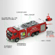Kaidiwei engineering car model 1:50 alloy water tank fire truck fire extinguisher original simulation car children's toy boy 625013