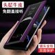 Suitable for Huawei mate60pro mobile phone case genuine leather Mate40/50pro + flip leather case anti-fall mobile phone protective case cover Basalt black (upgraded full screen without flip answering) Huawei mate60pro
