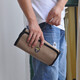 FASITE Tool Roll Bag Canvas Folding Roll Tool Bag Small Tool Bag Storage Bag